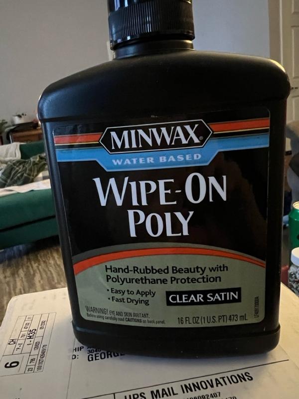 Minwax Gloss Water Based Wipe-On Interior Polycrylic, 1 Pt. - Power  Townsend Company