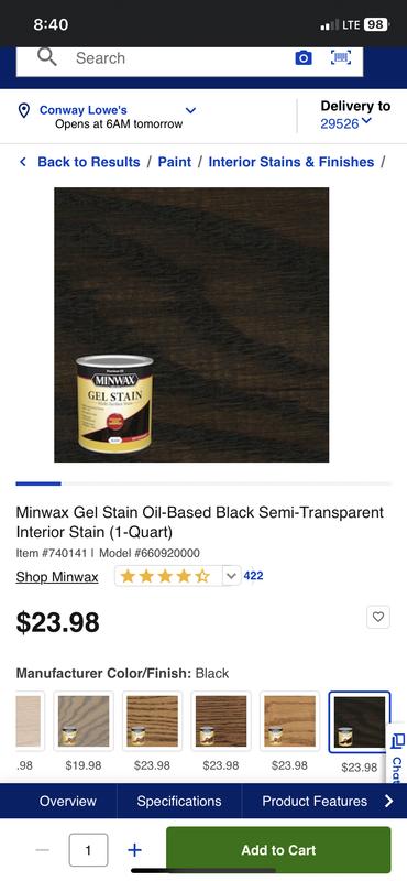 Black door/color we chose/color we got