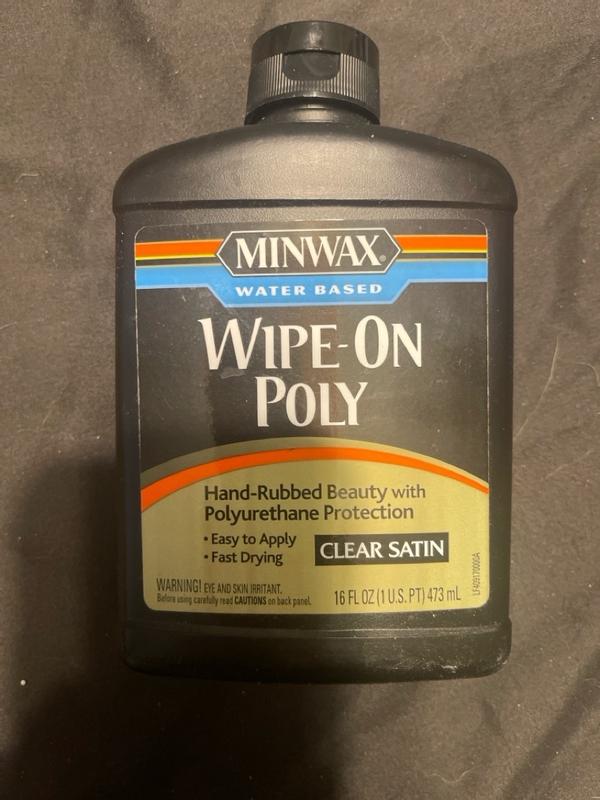 Minwax Wipe-On Poly Water-based Clear Transparent Gloss Interior Stain ...