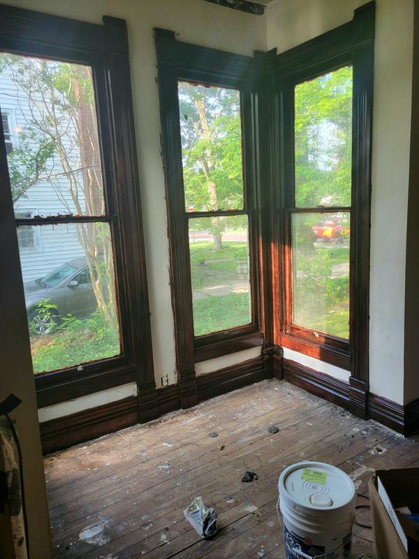 Original woodwork, renewed with Polyshade!