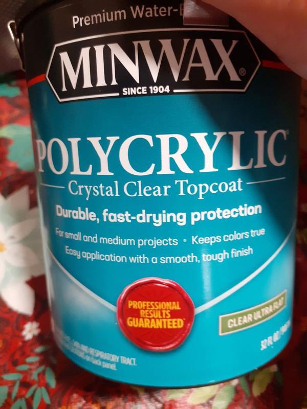 Minwax Polycrylic™ Ultra Flat Protective Finish, 946-mL