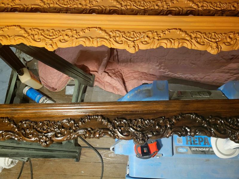 Polyurethane molding, during...