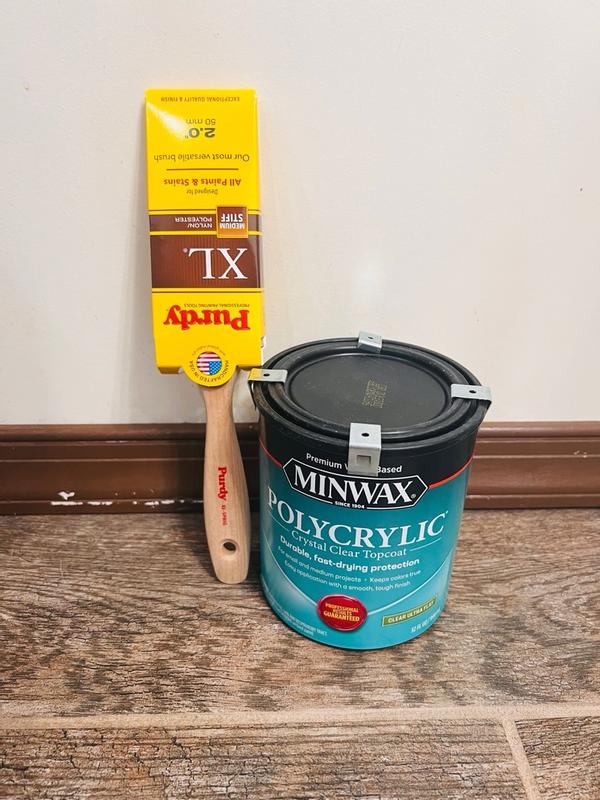 Minwax One Coat Polyurethane Clear Gloss Waterbased Polyurethane, Polyurethane Clear Gloss