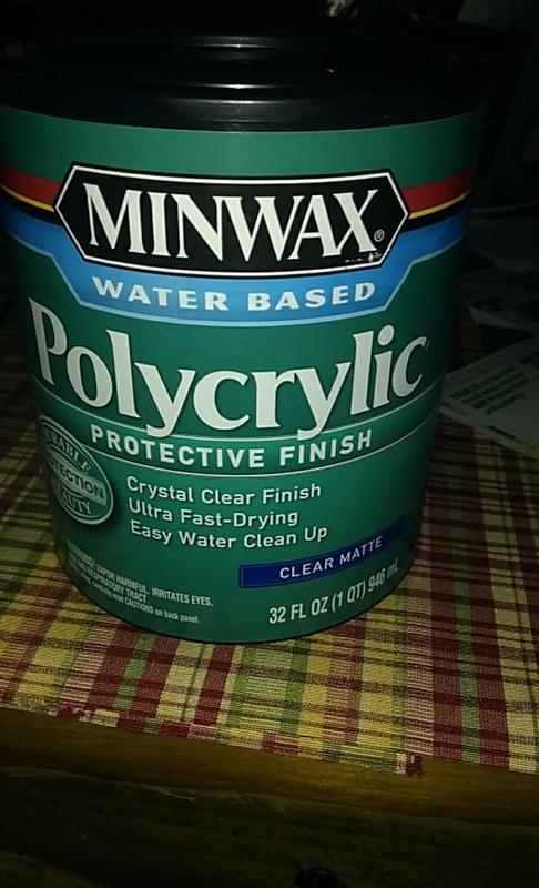 1 gal Minwax 13333 Clear Polycrylic Water-Based Protective Finish Satin -  House Paint 