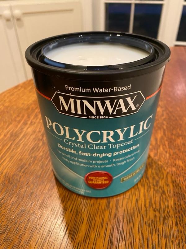 Minwax Polycrylic Clear Semi-Gloss Water-Based Polyurethane (1-Gallon)  14444000 • Price »
