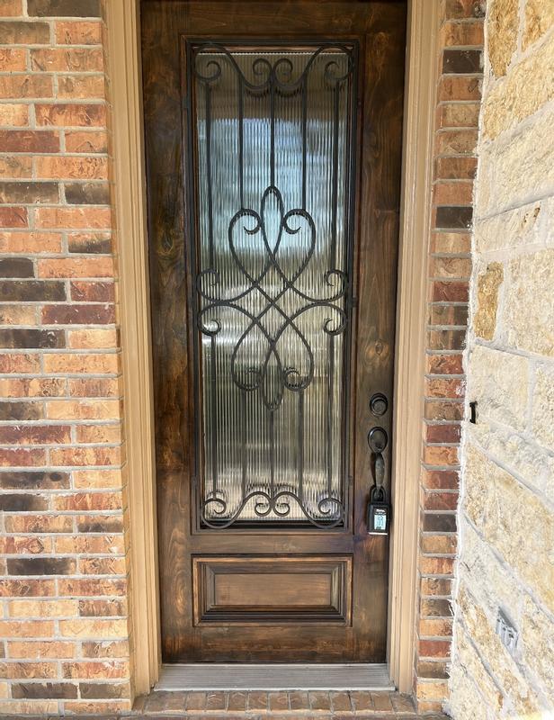 I I sanded it and darkened it with stain and used this excellent product from Minwax