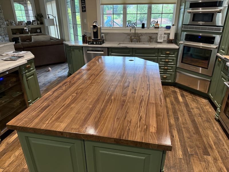 New Walnut butcher block countertop