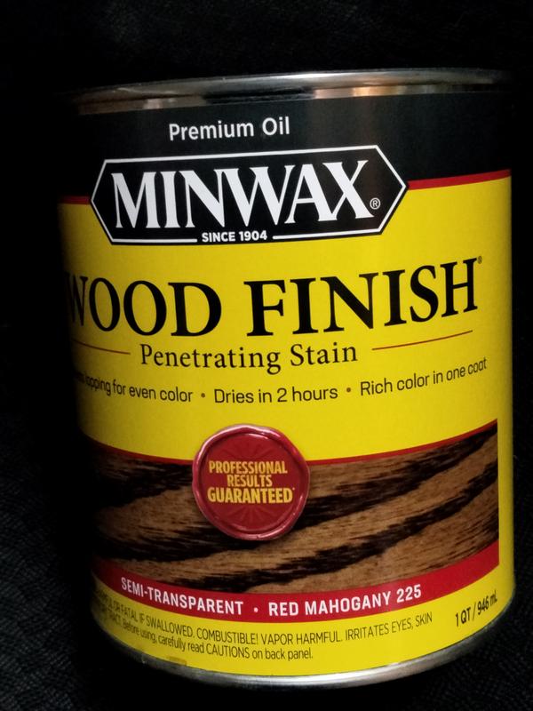 Minwax Wood Finish Penetrating Stain, Red Mahogany, 1 Qt. - Power
