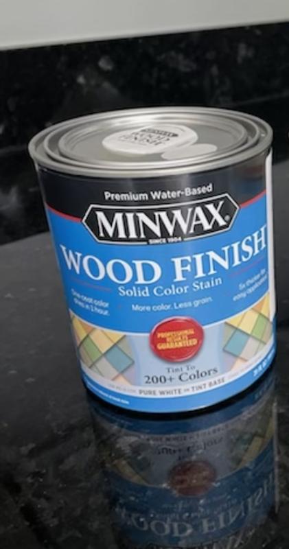 Wood Finish Stain, Water-Based, Solid Color, True Black, 1-Qt.