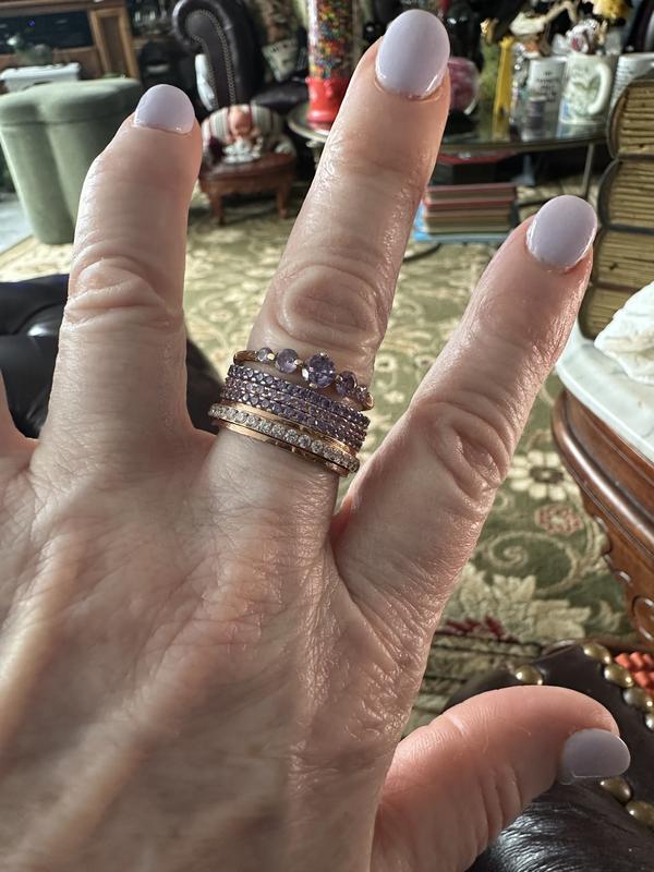 Customer photo for "Birthstone Eternity Ring"