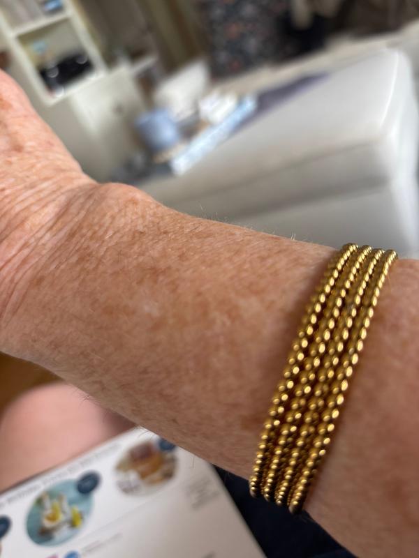 Customer photo for "Gold bracelets"