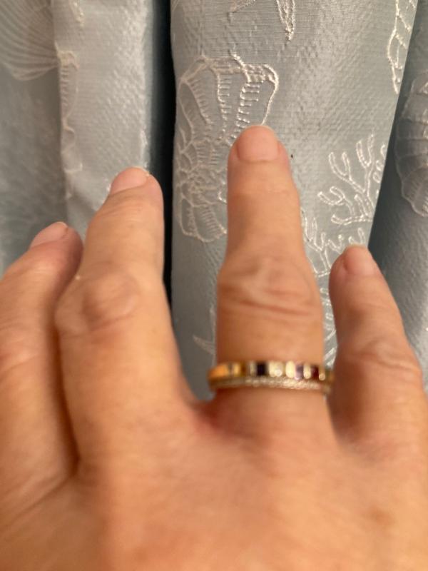 Customer photo for "Eternity diamond ring"