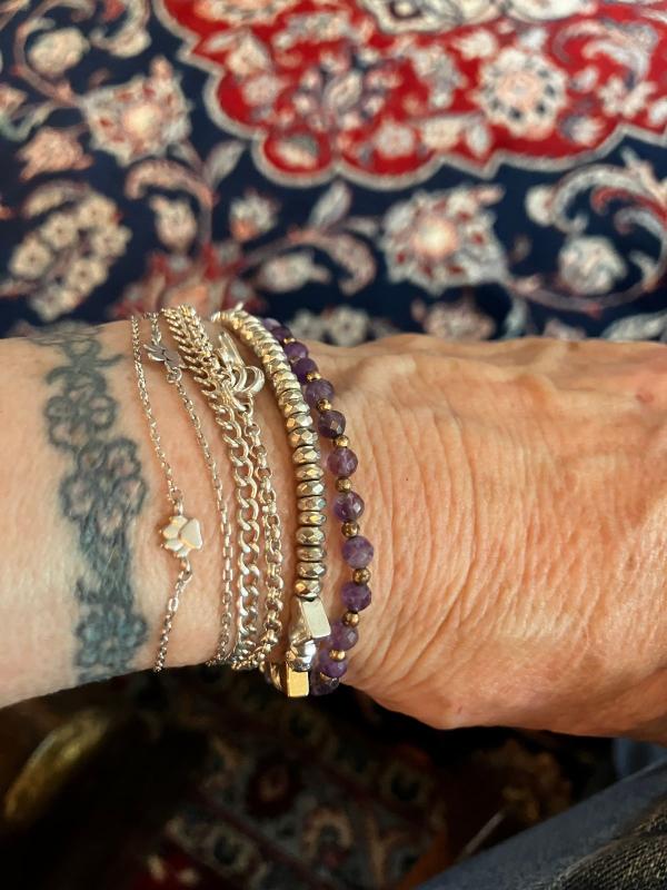 Customer photo for "Paw print bracelet"