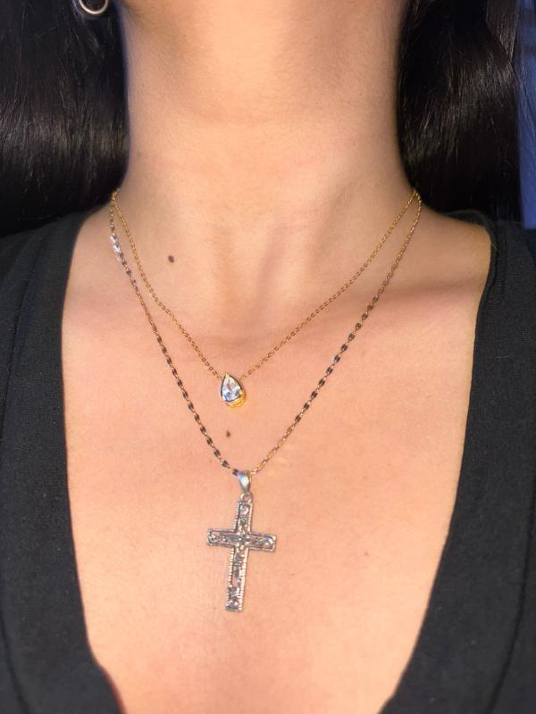Customer photo for "Teardrop necklace"