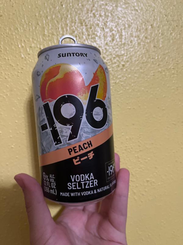 196 Vodka Seltzer Peach | -196