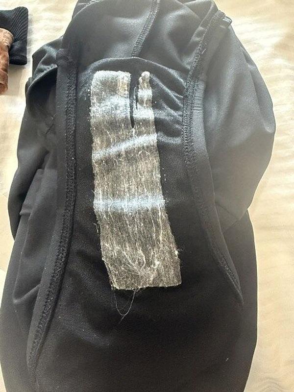 Customer photo for "Beautiful Suit with one flaw!"