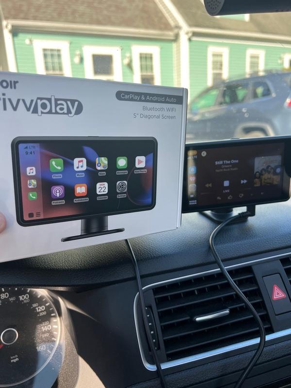Miroir 5” Apple Carplay & Android Auto Car Stereo with Bluetooth, Voice  Control and Navigation