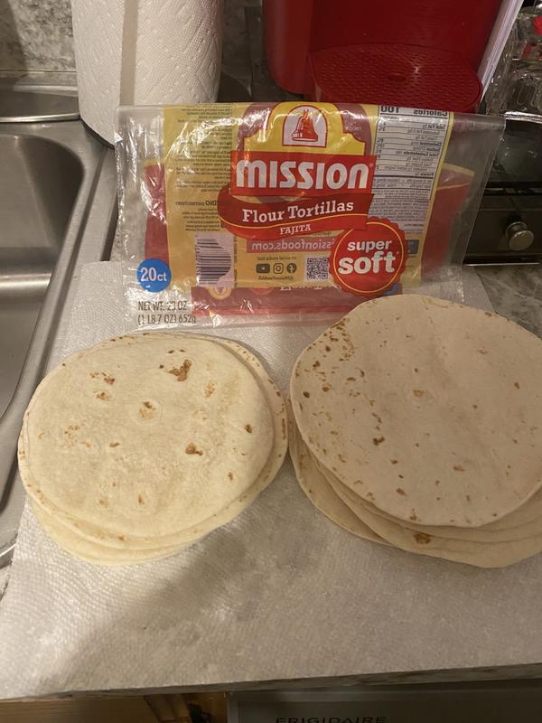 WEIRD! HALF OF TORTILLAS TINY!!