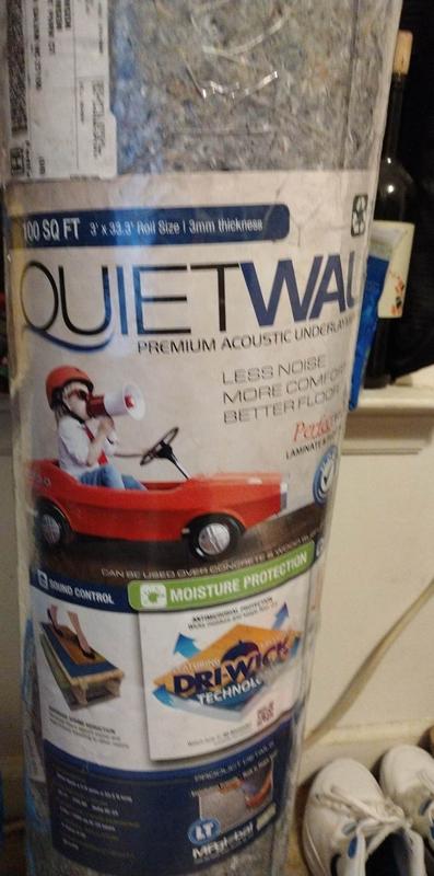 QuietWalk 200 Sq. ft. 3 ft. x 66.6 ft. x 3 mm Sound and Moisture Barrier Underlayment for Laminate and Engineered Floors