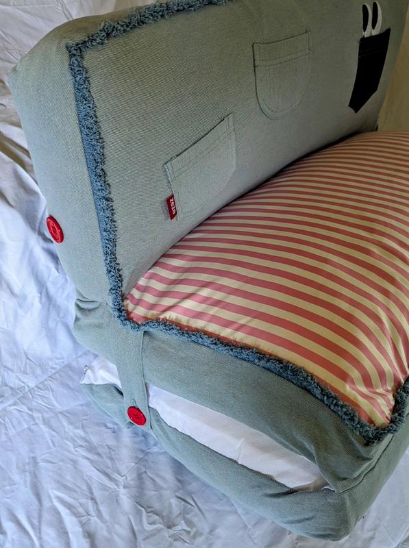 Overstuffed side view