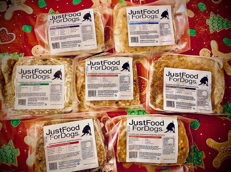 JustFoodForDogs Sampler Variety Box Frozen Human-Grade Fresh Dog Food