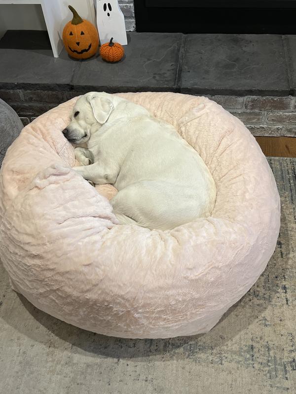 Furhaven plush ball dog bed best sale