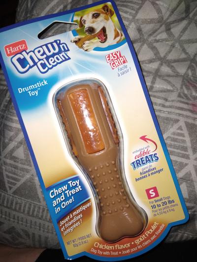 Hartz® Chew 'n Clean® Drumstick Dog Toy - Small