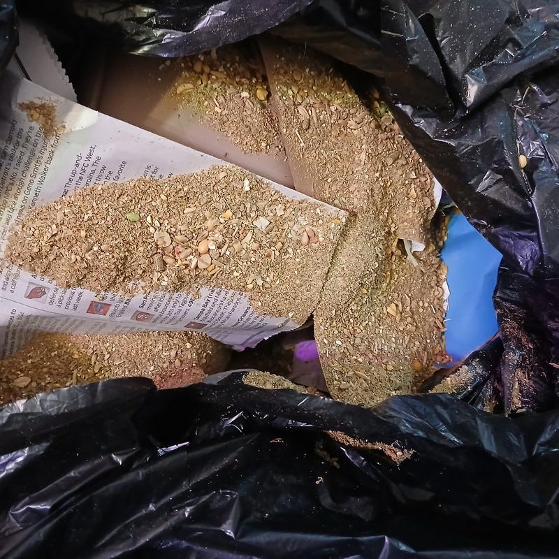 This was half of the bags.