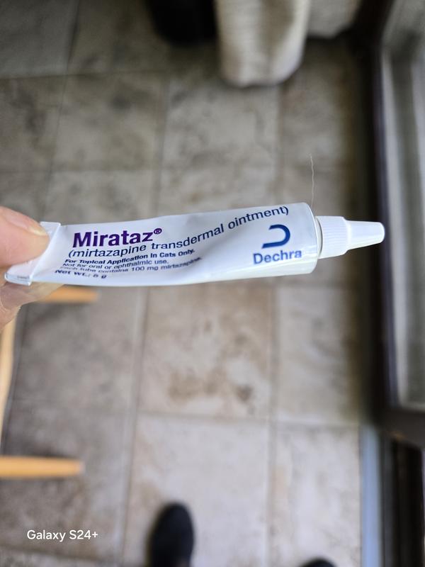 MIRATAZ (mirtazapine transdermal ointment) for Cats, 5-g tube