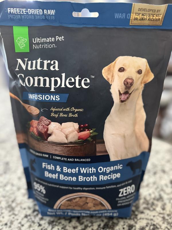 Unkibble Dog Food Nutra Complete Freeze-Dried Raw Dog Food Beef
