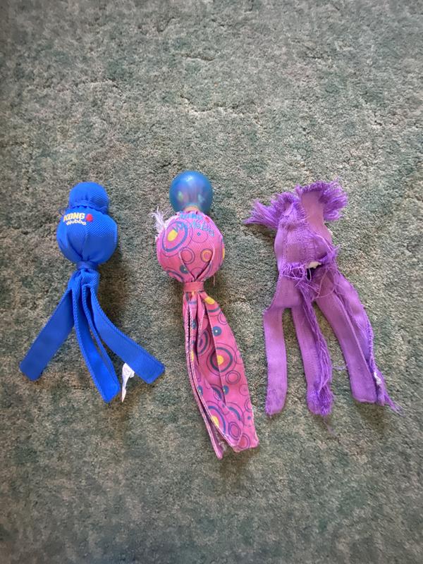 Purple and pink ones purchased about the same time. Blue one is new.