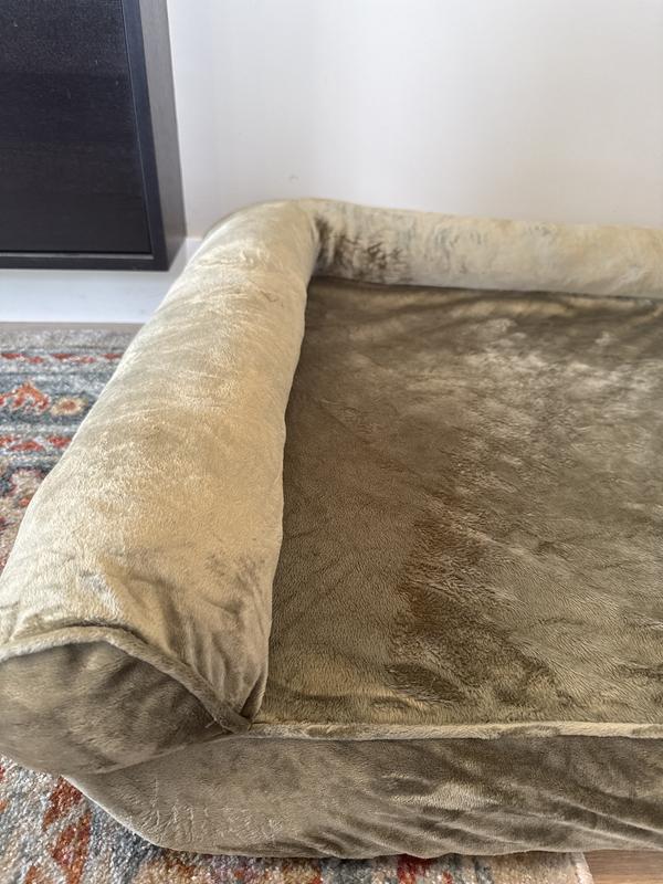 Shiny, hot cover; thin egg crate foam.