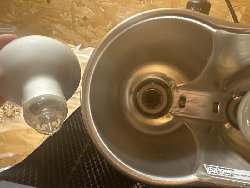 The metal piece broke off and is stuck inside.