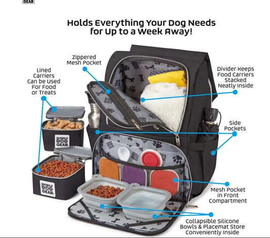 Inside front of backpack