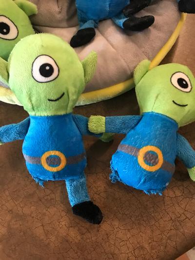FRISCO Flying Saucer & Aliens Hide & Seek Puzzle Plush Squeaky Dog