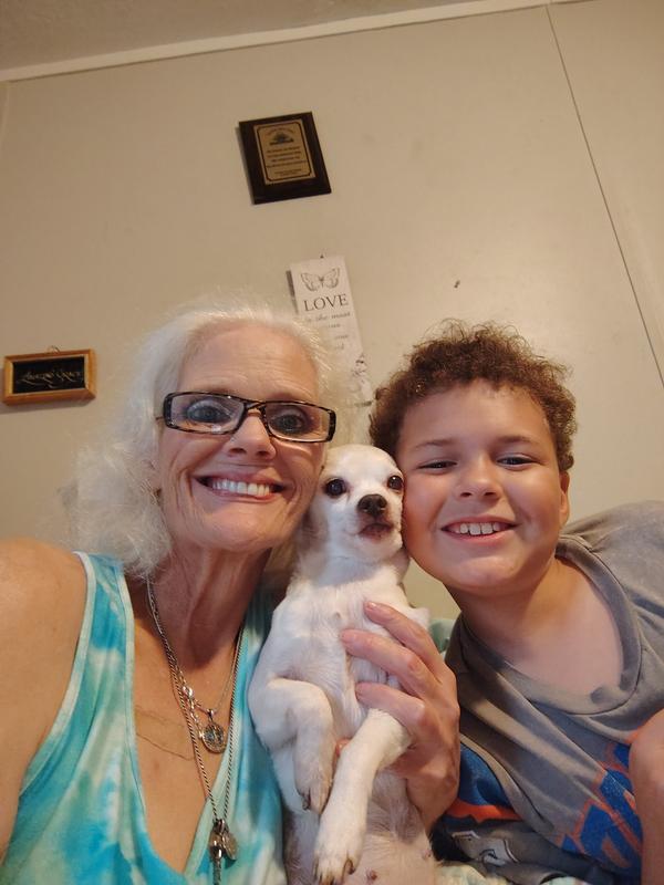 Nana,grandson,and his best friend