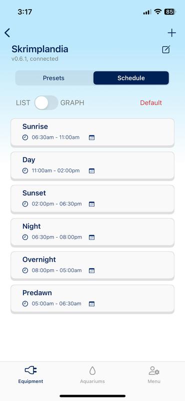 Make a custom schedule.