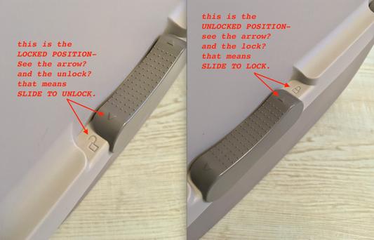 Locking the latches - how to lock and unlock correctly. (it's easy)