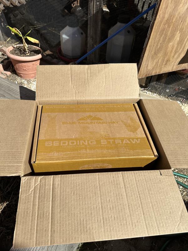 Well packed, didn’t leave straw crumbs everywhere!