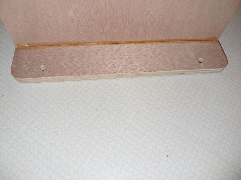 Added wood glue in the seam & along the edges