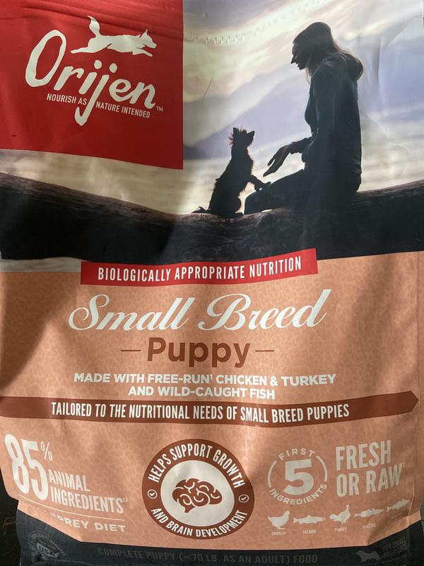 ORIJEN Grain-Free High-Protein Small Breed Puppy Dry Dog Food, 4