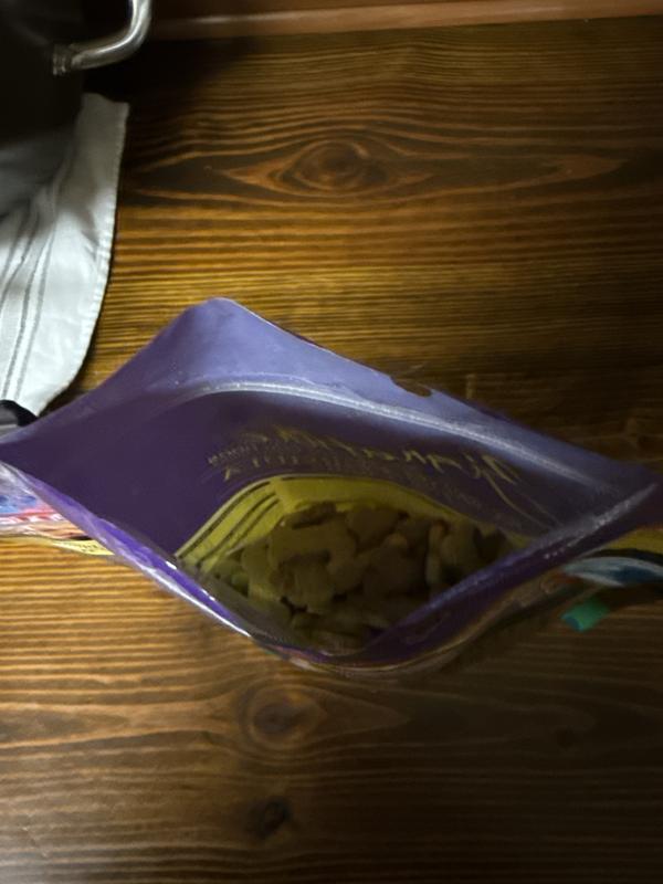 Bag was delivered like this when delivered with food and one more bag of treats.