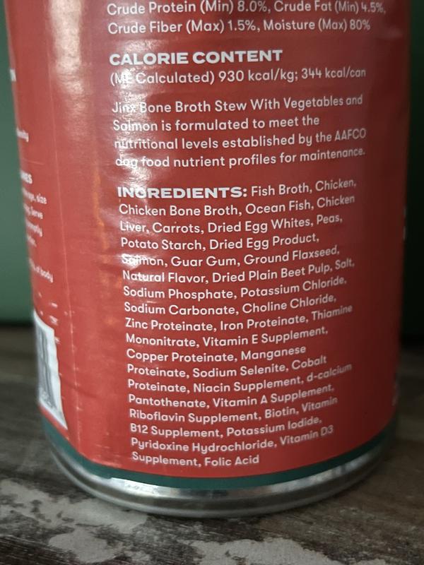 Major ingredients are Chicken & Chicken Broth