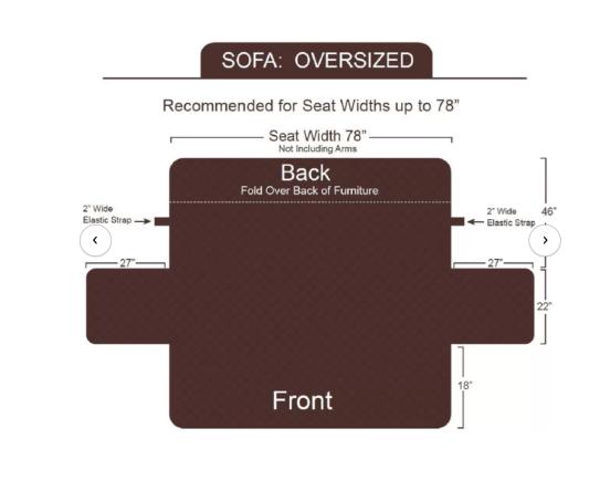 Bone Dry Oversized Sofa Cover