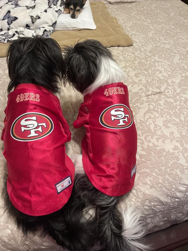 LITTLEARTH NFL Stretch Dog & Cat Jersey, San Francisco 49ers, X