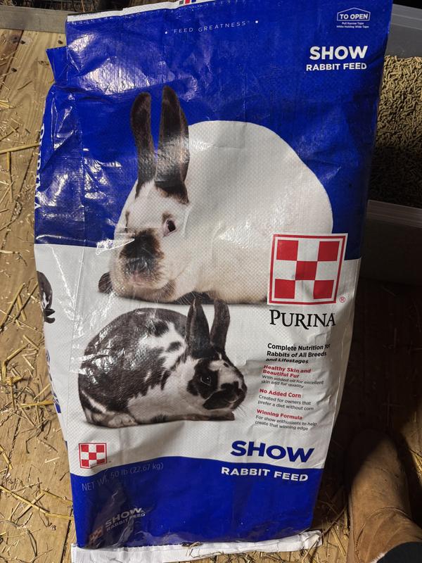 Purina Show Rabbit Pellet Feed, 50-lb bag - Chewy.com