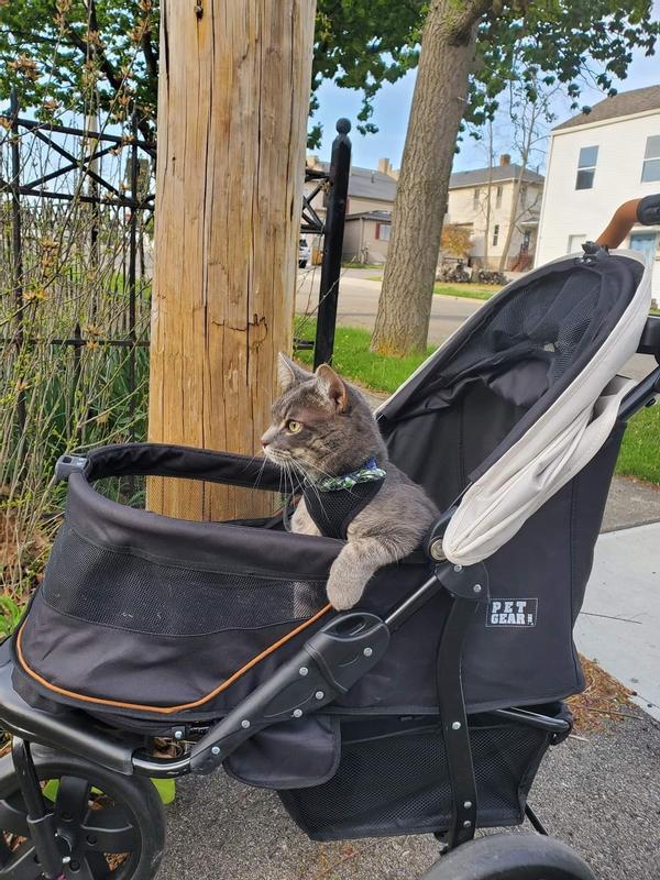 PET GEAR AT3 NoZip Pet Stroller, Summit Grey