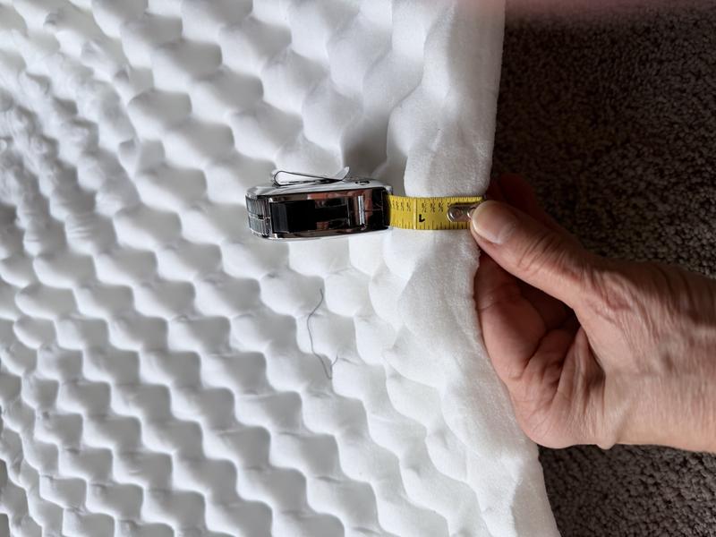 Not orthopedic foam!