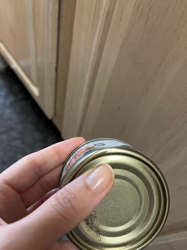 Dented can