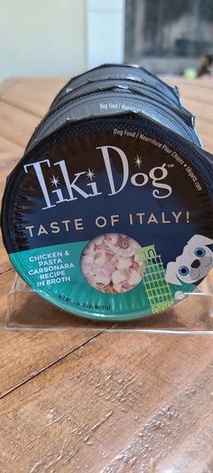 TIKI DOG Taste of Italy Chicken, Pasta & Carbonara Recipe in Broth Wet ...